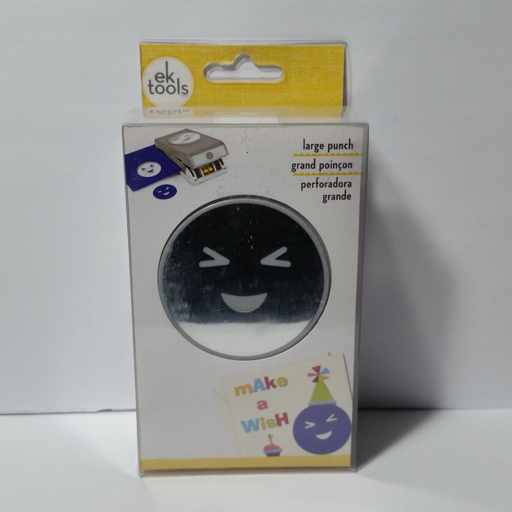 ek Tools Craft Paper Punch Smiley Face Emoji
